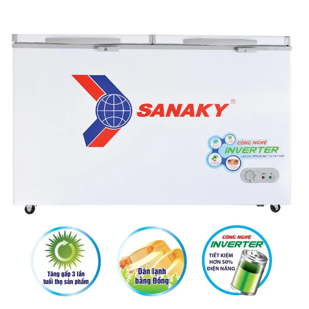 Tủ Đông Inverter Sanaky VH-2599A3, 1 Ngăn Đông 250 Lít