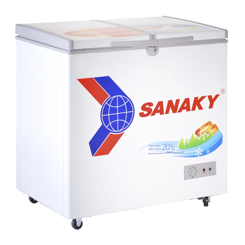 Tủ Đông Dàn Đồng Sanaky VH-2599W1, 250 Lít Dàn Đồng 