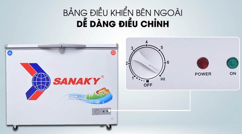 bảng điều khiển tủ đông sanaky VH 2599W1