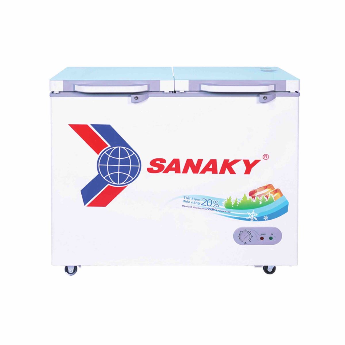 Tủ Đông Sanaky VH-2899A2KD, 280 Lít Dàn Đồng