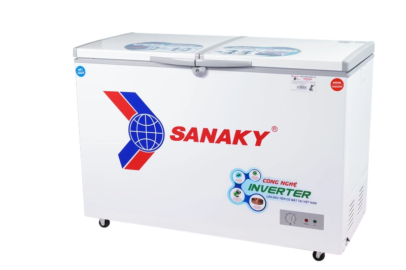 Tủ Đông Inverter Sanaky VH-3699W3, 1 Ngăn Đông 1 Ngăn Mát 360 Lít
