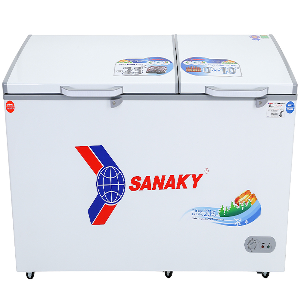 Tủ Đông Mát Sanaky VH-5699W1, 2 Ngăn 560 Lít